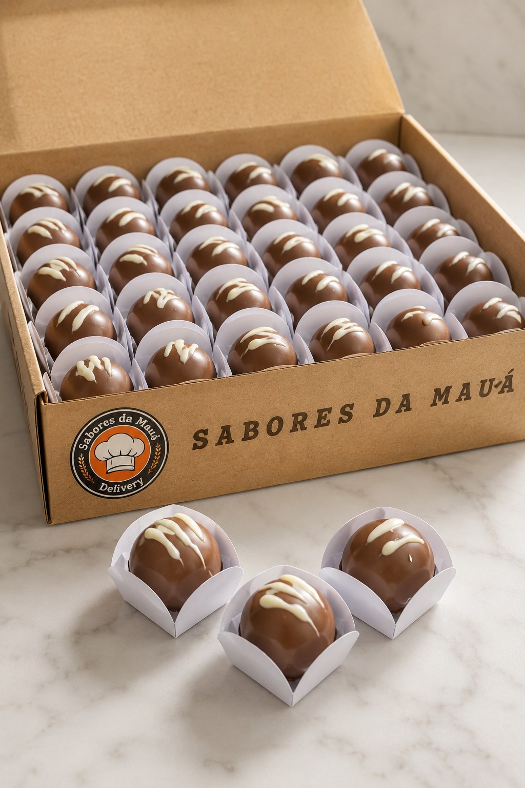 Caixa com 25 Trufas Sortidas